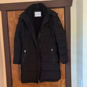 Calvin Klein Performance down coat with removable hood